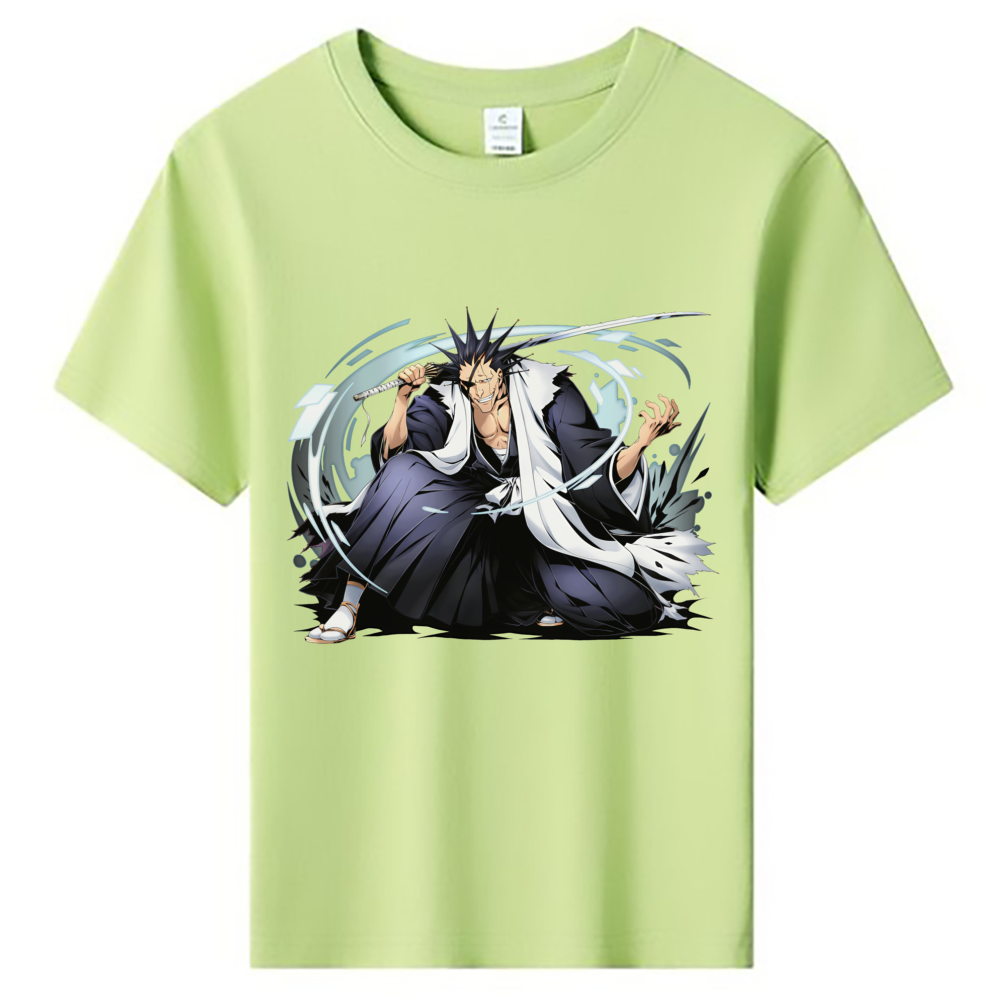 （画像用） ブリーチ ざらき けんぱち BLEACH Zaraki Kenpachi 綿100％キッズTシャツ（フロントプリント）